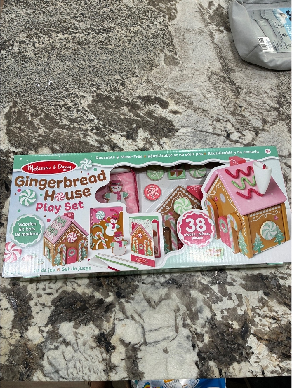 Melissa & Doug Gingerbread House Play Set - 38 Pieces Wooden Play Set